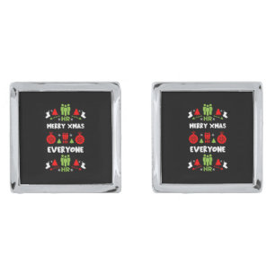 Human Resources Ugly Santa Xmas Gifts Cufflinks