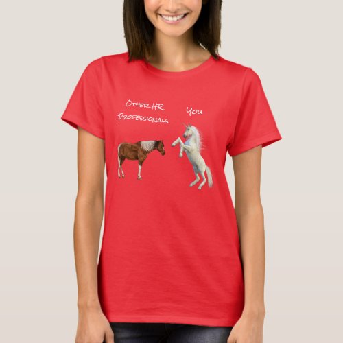 Human Resources Unicorn Funny Horse HR gift T_Shirt