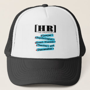 Human Resources Unofficial Funny HR Trucker Hat