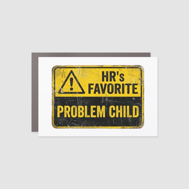 Human Resources Walking HR Violation Performance  Car Magnet (Front)