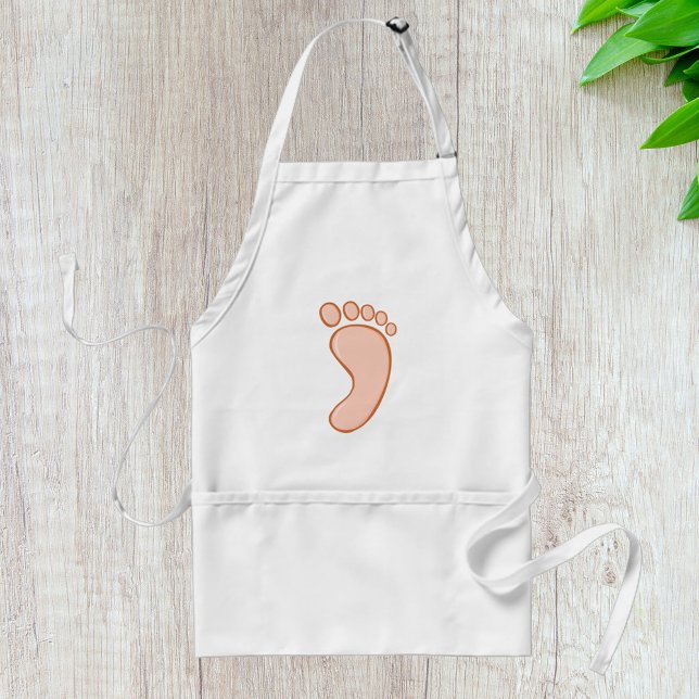 Human Right Foot Adult Apron (Creator Uploaded)