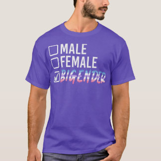 Human Rights Bi Gender Flag Gay Pride Lgbtq Bigend T-Shirt