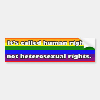 Human Rights Bumper Sticker