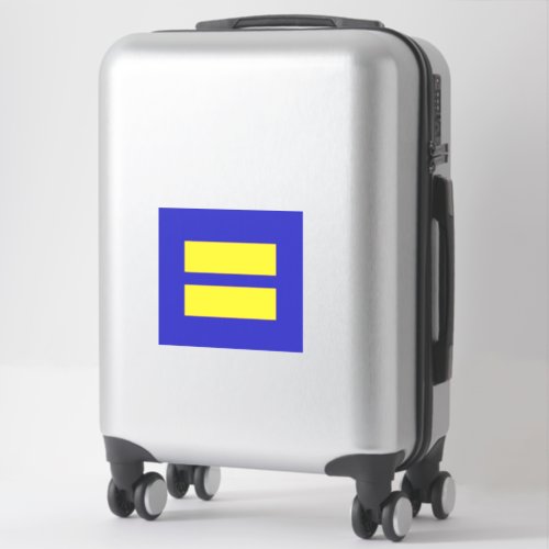 Human Rights Equality LGBT Blue and Yellow Sticker