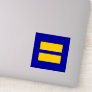 Human Rights Equality LGBT Blue and Yellow Sticker