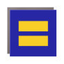 Human Rights Equality LGBTQ Blue and Yellow Car Magnet