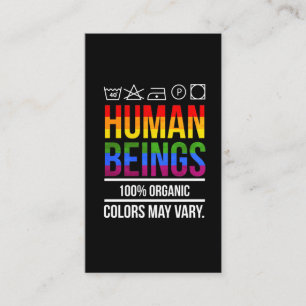 Human Rights Equality Support LGBT Awareness Business Card