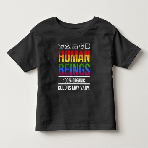 Human Rights Equality Support LGBT Awareness Toddler T_shirt