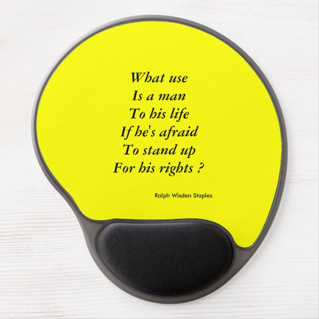 Human rights gel mouse pad (Front)