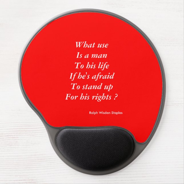 Human rights gel mouse pad (Front)