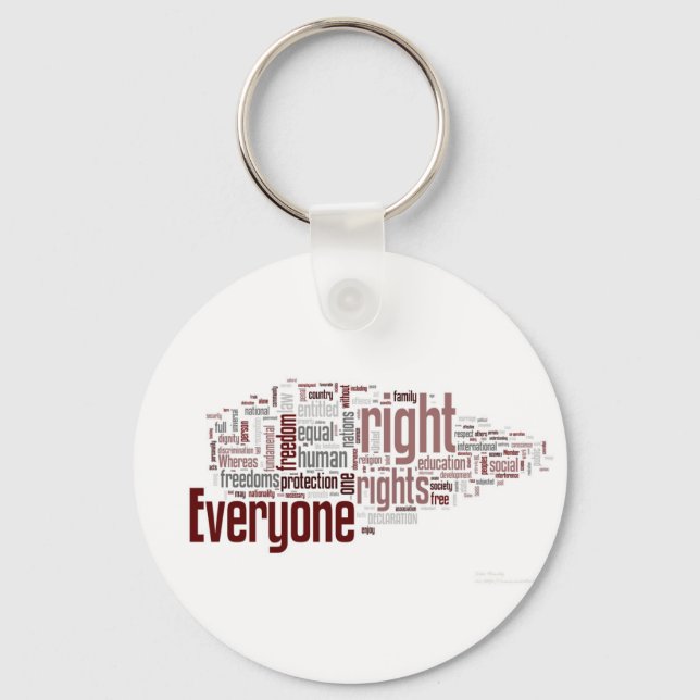 Human Rights Keychain (Front)