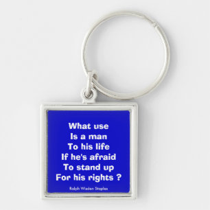 Human rights keychain