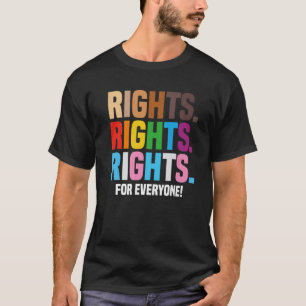 Human Rights LGBTQ Racial Justice Pride BLM Equali T-Shirt
