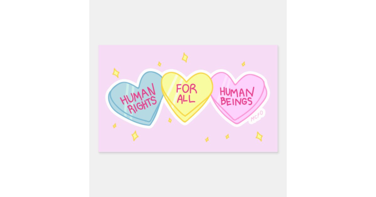 Human Rights sticker | Zazzle