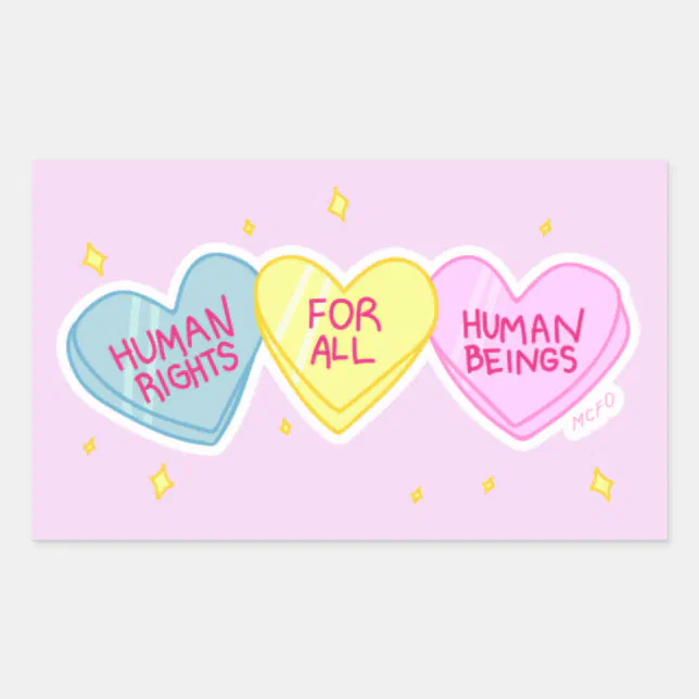 Human Rights sticker | Zazzle