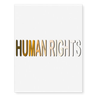 Human Rights Temporary Tattoos