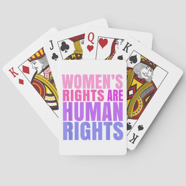 Human Rights Womens Right Poker Cards (Back)