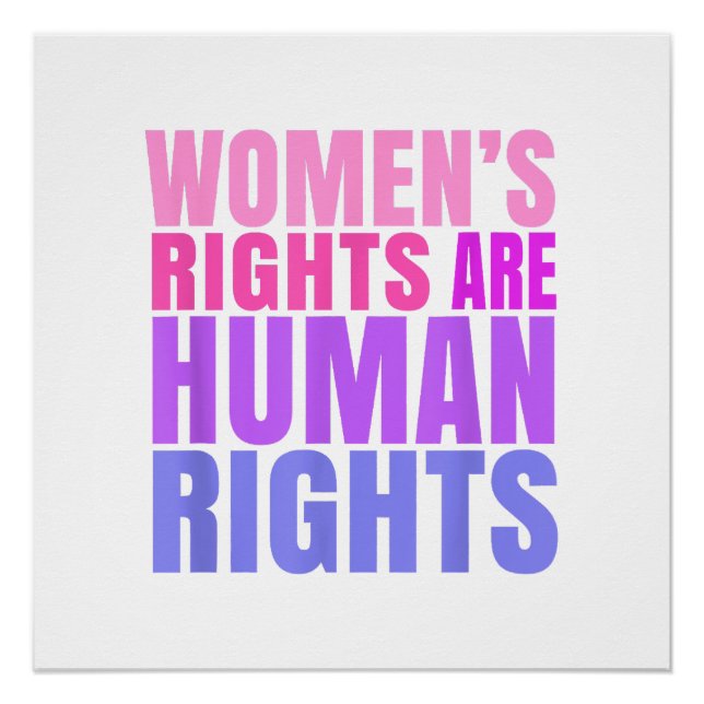 Human Rights Womens Right Poster (Front)