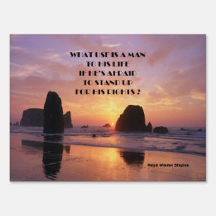 Human rights yard signs