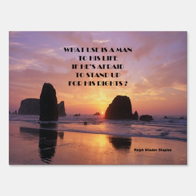 Human rights yard signs (Front)