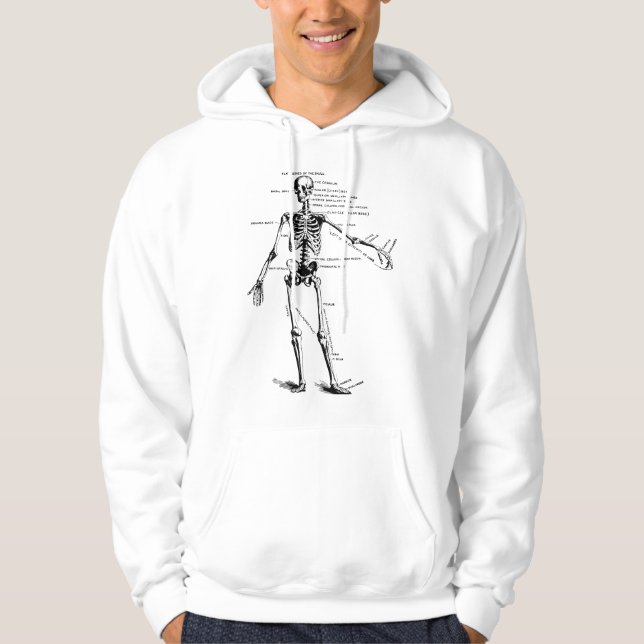 Human Skeleton Anatomy Hoodie (Front)