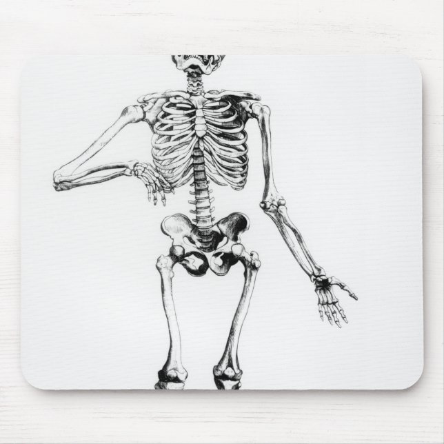 Human Skeleton Mouse Pad (Front)