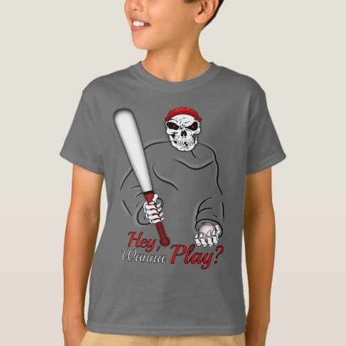 Human skeletonskullwanna play a game  T_Shirt