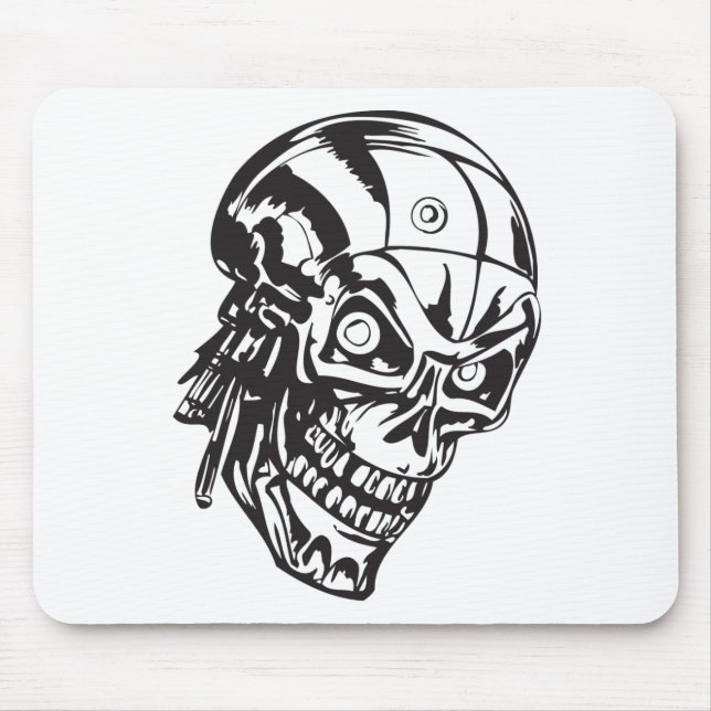 Human Skull 146 Mouse Pad (Front)