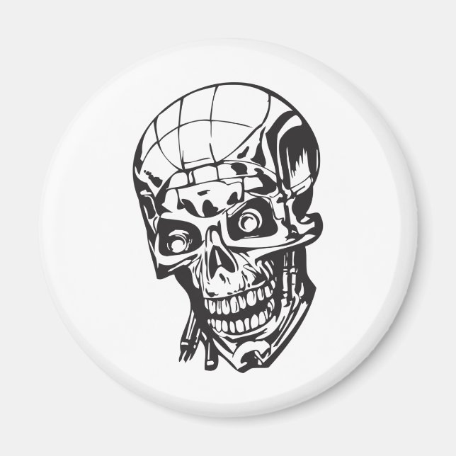 Human Skull 159 Magnet (Front)