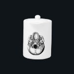 Human Skull below Teapot<br><div class="desc">The human skull from below</div>