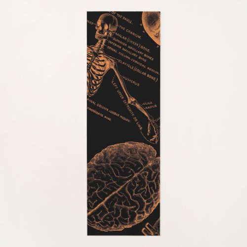 Human skull body skeleton Nurse halloween   Yoga Mat