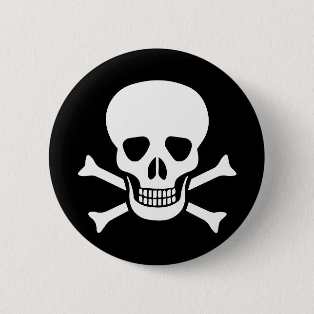 human skull button (Front)