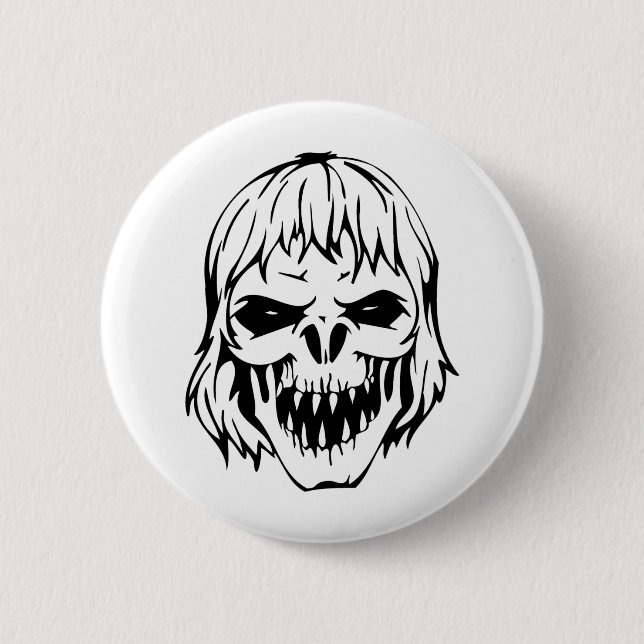Human Skull Button (Front)