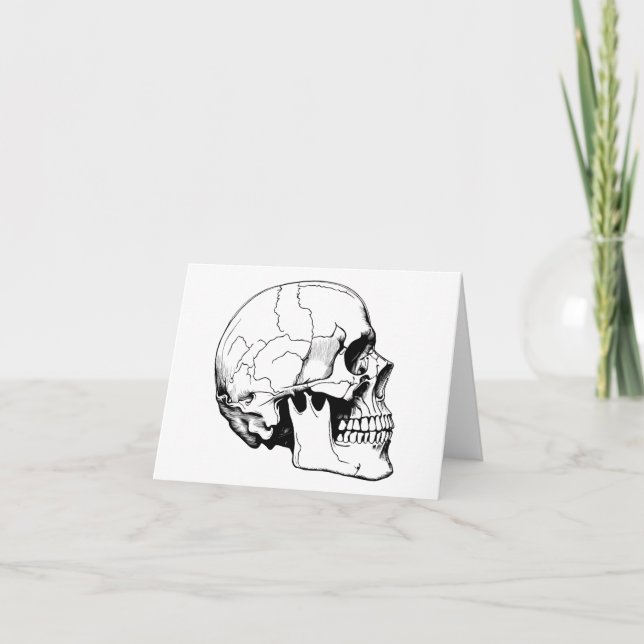 Human Skull Card (Front)