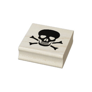 Human skull, death, human, skull, bone, Halloween, Rubber Stamp