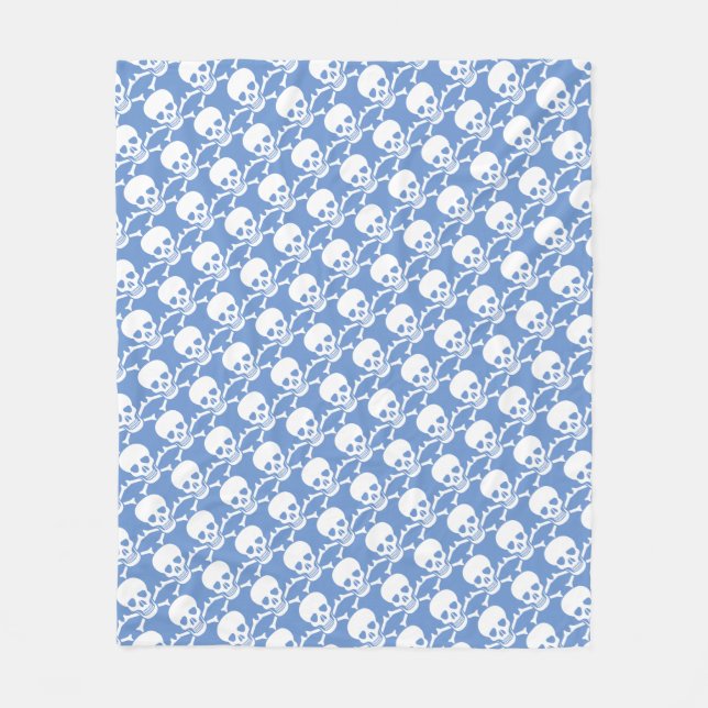 Human skull fleece blanket (Front)