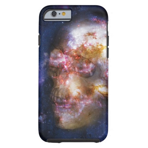 Human Skull in the Stars Tough iPhone 6 Case