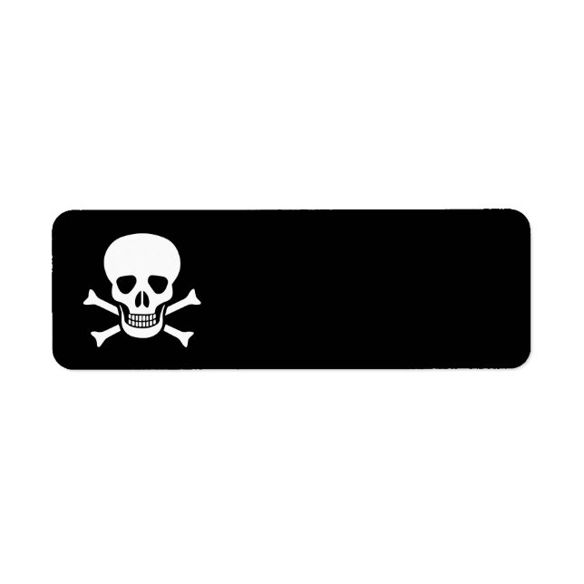 Human skull label (Front)