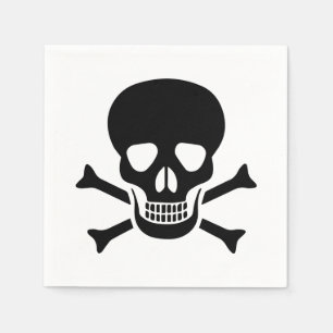 Human skull napkins