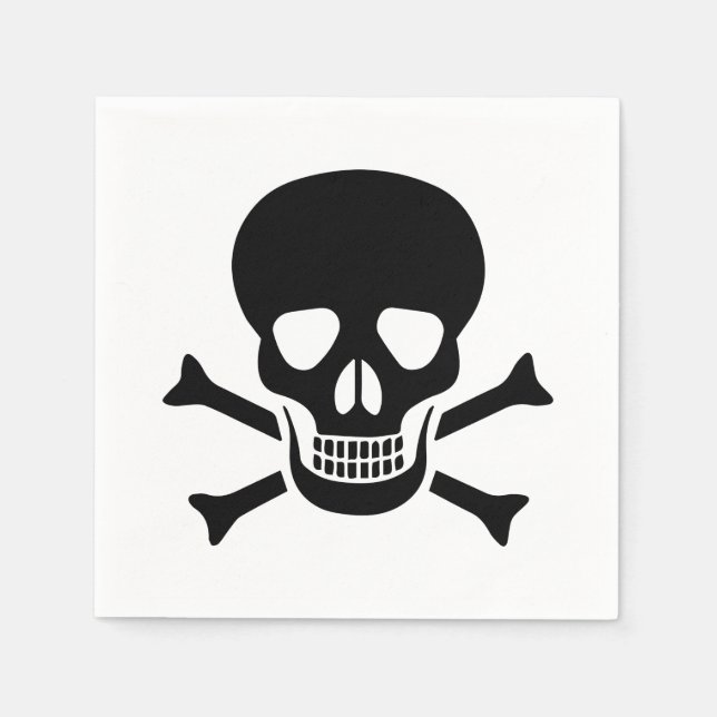 Human skull napkins (Front)