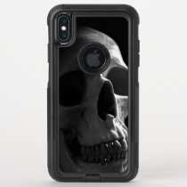 "HUMAN SKULL" on black OtterBox Commuter iPhone XS Max Case