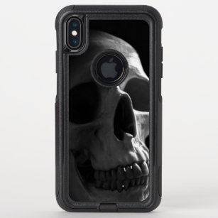 "HUMAN SKULL" on black OtterBox Commuter iPhone XS Max Case
