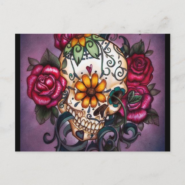 Human Skull Postcard (Front)