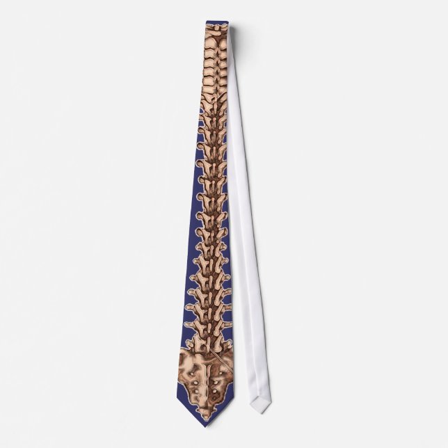 Human Spine Design Necktie for Doctors (Front)