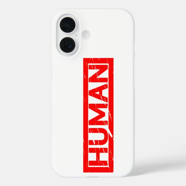 Human Stamp Case-Mate iPhone Case (Back)