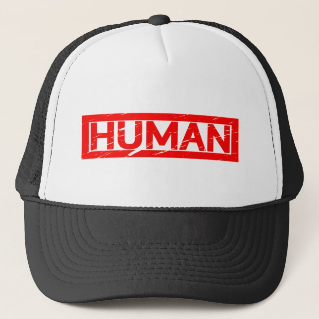 Human Stamp Trucker Hat (Front)