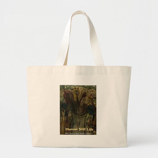 human still life large tote bag (Front)