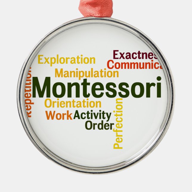 Human Tendencies Word Art Version 1 Metal Ornament (Front)