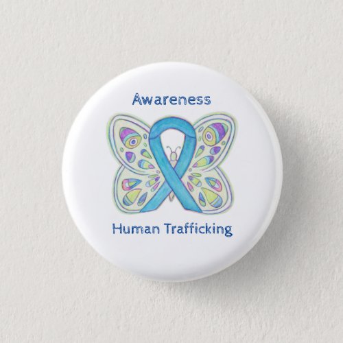 Human Trafficking Awareness Butterfly Ribbon Pin