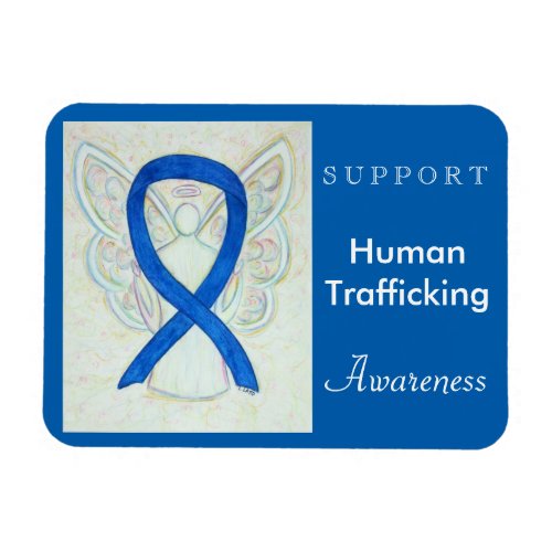 Human Trafficking Awareness Ribbon Angel Magnet